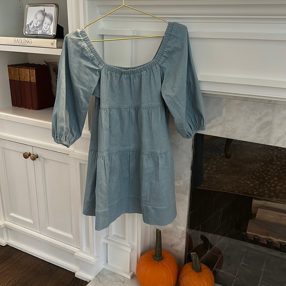 Darling Tiered Denim Dress